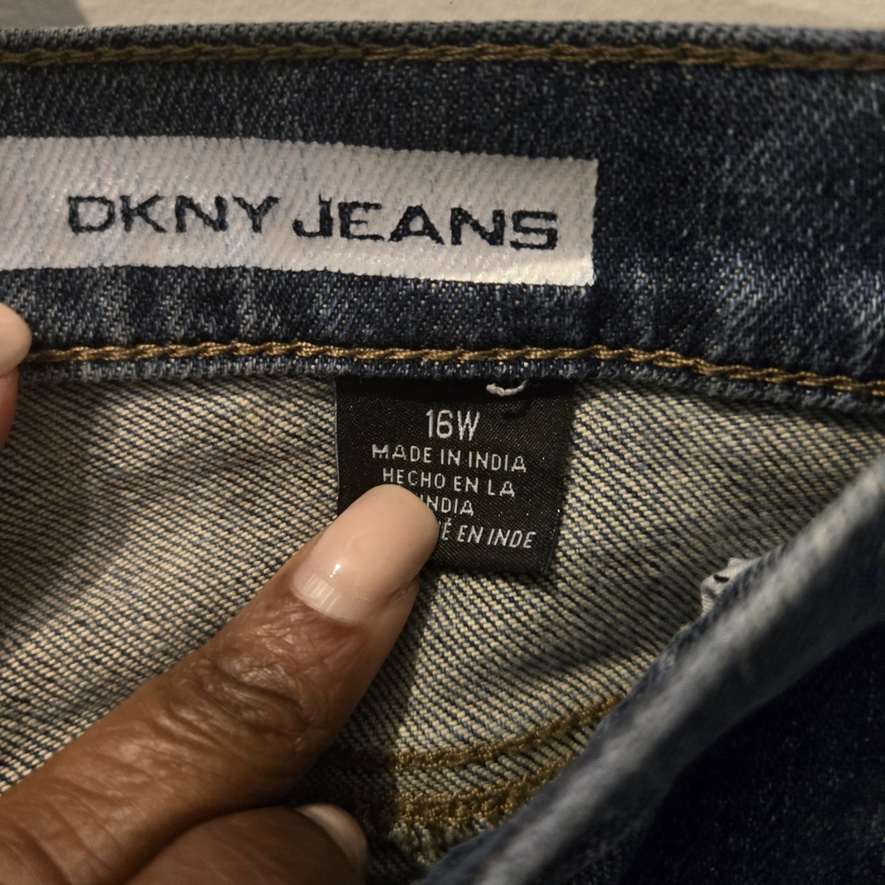 DKNY Women's Dark Blue Skinny Jeans - Picture 3 of 8